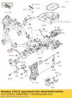 132722435, Kawasaki, 01 p?yta, po??czenie ramy, lewe kawasaki  400 2018 2019 2020 2021, Nowy