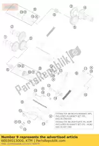 ktm 60036013000 corrente de dente 88 elo 6,35 passo - Lado inferior