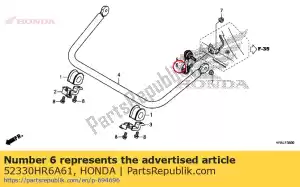 honda 52330HR6A61 enlace comp., l. rr. estabilizador - Lado inferior