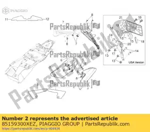 Piaggio Group 85159300XEZ cubrir - Lado inferior