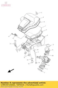 yamaha 1HPE44720000 placa, elemento - Lado inferior