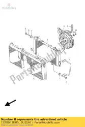 Aqui você pode pedir o fan assy coolin em Suzuki , com o número da peça 1780033H00: