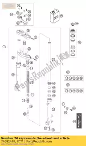 ktm 7708249R tube de fourche r / s senior 02 - La partie au fond