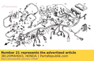 Honda 38120MAH003 horn comp. (low) - Bottom side