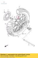 5411113G00, Suzuki, cubo, roda dianteira suzuki rv vanvan  rv125 rv200 125 200 , Novo