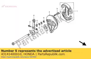 Honda 43141400010 wheel axle - Left side