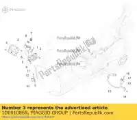 1D001086R, Piaggio Group, dispositivo de injeção eletrônica piaggio liberty rp8c54100 50 2015 2016 2017, Novo