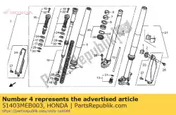 Tutaj możesz zamówić wiosna, o. Widelec (showa) (4,81n / mm, 0,49kgf / mm) od Honda , z numerem części 51403MEB003: