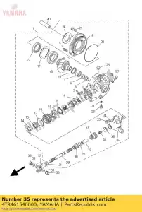 yamaha 4TR461540000 pokrywa, obudowa - Dół