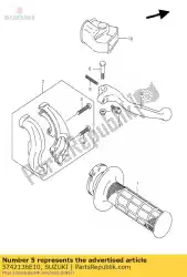 Aqui você pode pedir o alavanca, freio em Suzuki , com o número da peça 5742136E10: