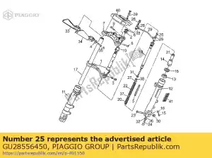 Piaggio Group GU28556450 bored screw - Bottom side