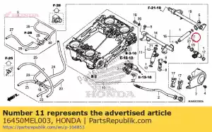 honda 16450MEL003 ensemble injecteur, carburant - La partie au fond