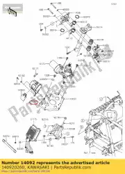 deksel, eps kvf750gcf van Kawasaki, met onderdeel nummer 140920260, bestel je hier online: