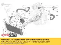 AP8144165, Piaggio Group, Tubo del motore più freddo aprilia  caponord etv 1000 2001 2002 2003 2004 2005, Nuovo