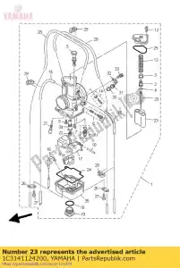 yamaha 1C3141124200 zawór, przepustnica 1 - Dół