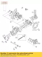 5841001004430, KTM, rear w.hub cpl. damp. black 01 ktm adventure competition duke e egs enduro exc lc lc4 ls lse rallye rxc sc six super 350 400 620 640 660 1994 1995 1996 1997 1998 1999 2000 2004 2005, New