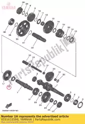 Here you can order the bearing from Yamaha, with part number 9331033599: