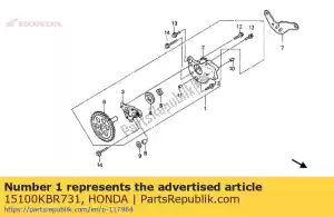 Honda 15100KBR731 conjunto de bomba, aceite - Lado inferior
