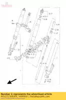 4XV231360000, Yamaha, tubo exterior (derecha) yamaha yzf r 1000 1, Nuevo