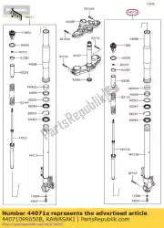 Aquí puede pedir amortiguador, horquilla, rh, blac klz10 de Kawasaki , con el número de pieza 44071099650B:
