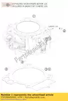 75030005000, KTM, cilindro 07 ktm duke enduro rally smc supermoto 690 2007 2008 2009, Nuovo