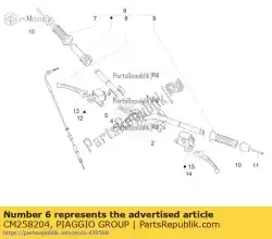 Here you can order the throttle control sleeve assembly from Piaggio Group, with part number CM258204: