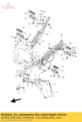 Ici, vous pouvez commander le buisson, formé auprès de Yamaha , avec le numéro de pièce 903831400100: