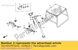 Aqui você pode pedir o brkt, suporte lateral em Honda , com o número da peça 50190GM7640: