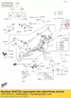 92072Y017, Kawasaki, Band sc300bef kawasaki  j 125 300 700 2015 2016 2019 2020 2021, New