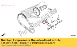 Here you can order the tensioner comp., cam chain from Honda, with part number 14510HP5600: