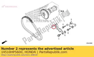 honda 14510HP5600 tensor comp., cadena de levas - Lado inferior