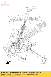 yamaha 903872259100 kraag (1t3) - Onderkant