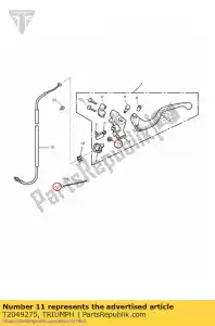 triumph T2049275 koppelingskabel - Onderkant