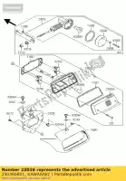 230360001, Kawasaki, bracket-tail lamp kawasaki kfx700 ksv700a6f ksv700b6f ksv700a7f 700 , New