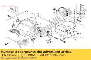 honda 33741MZ7003 reflector, reflex - Bottom side