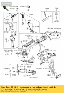 Kawasaki 921610016 damper - Bottom side