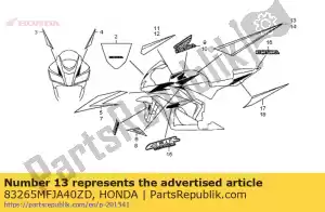 Honda 83265MFJA40ZD stripe b, r * type4 * - Lado inferior