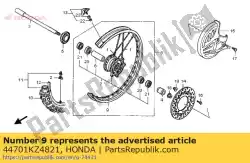 Aquí puede pedir llanta, rueda fr de Honda , con el número de pieza 44701KZ4821: