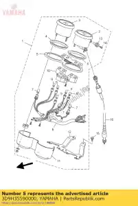 yamaha 3D9H35590000 capa, medidor - Lado inferior