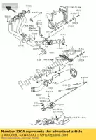 130R0608, Kawasaki, flangeado por parafuso, 6x8 zx1000-c1h kawasaki zx 1000 2004 2005, Novo