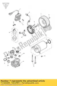 triumph T1300889 zestaw prostownika regulatora - Dół