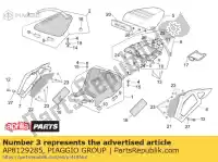 AP8129285, Piaggio Group, sangle de siège passager. noir aprilia normal and r rsv 1000 2001 2002, Nouveau