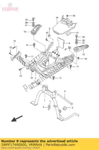 yamaha 1WPF174A0000 couvercle latéral isolant - La partie au fond