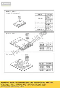 Kawasaki 99924137307 service handboek, vn900cdf - Onderkant