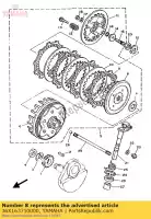 36X163710000, Yamaha, chefe, embreagem yamaha  sr tw 125 200 1989 1992 1996 1997 1998 1999 2000 2001 2017 2018 2019 2020, Novo