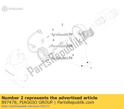 Aprilia 897478, Washer 12x26.5x3, OEM: Aprilia 897478