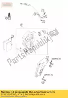 57313010000, KTM, remslang voorzijde l = 1197mm 02 ktm sm 660 2002, Nieuw