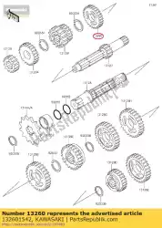 Ici, vous pouvez commander le engrenage, entrée supérieure, 24t kx60-b11 auprès de Kawasaki , avec le numéro de pièce 132601542: