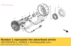 Aqui você pode pedir o clutch assy., starter one way em Honda , com o número da peça 28125KGF911: