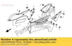 Here you can order the panel assy., l. Side *nhb38m* (nhb38m mat altair silver metallic) from Honda, with part number 64650MGSD70ZA: